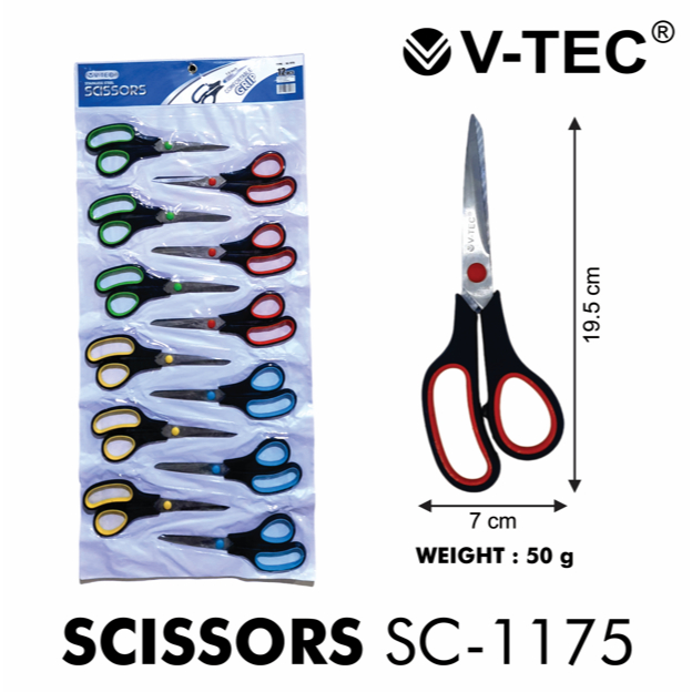 

V tec Scissor Gunting Kertas Stainless Steel Kecil Sedang Besar