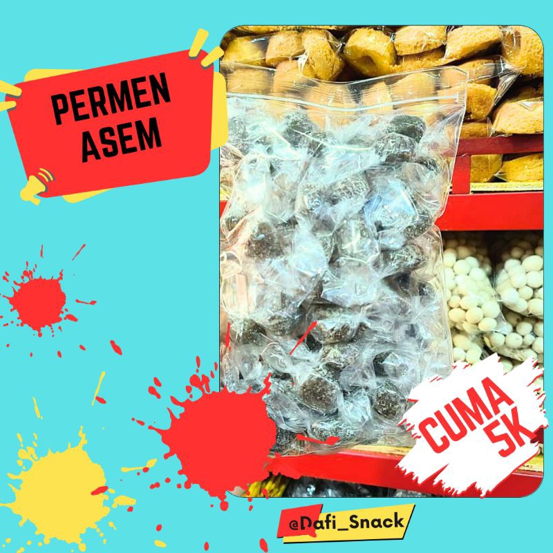

Snack Cemilan Permen Asem 80grm