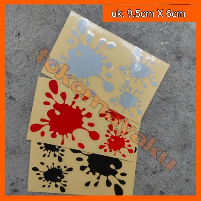 

Stiker cutting crot cipratan bercak untuk helm dan motor