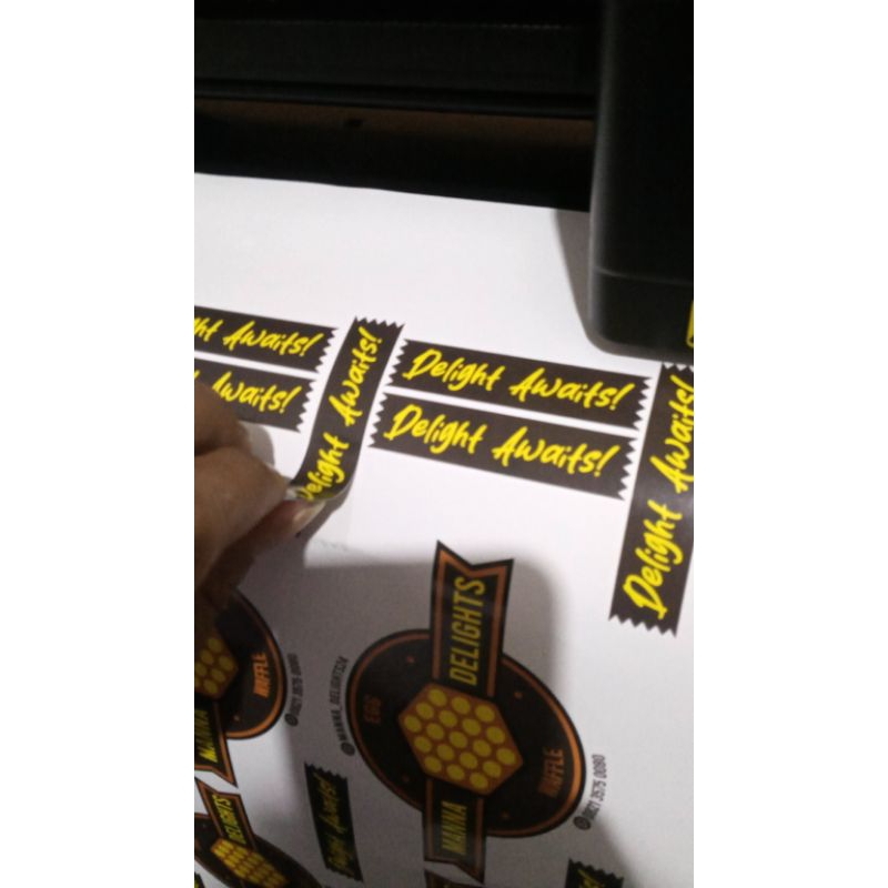 

stiker label kromo/bontak/stiker kemasan/stiker cuting