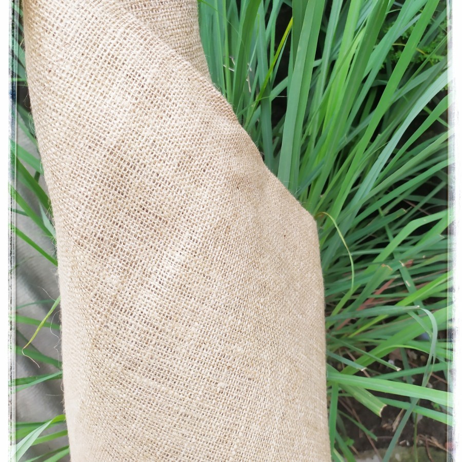 Kain Jute Goni lembaran lebar 115cm Kain goni grade A Natural Tanpa Laminasi