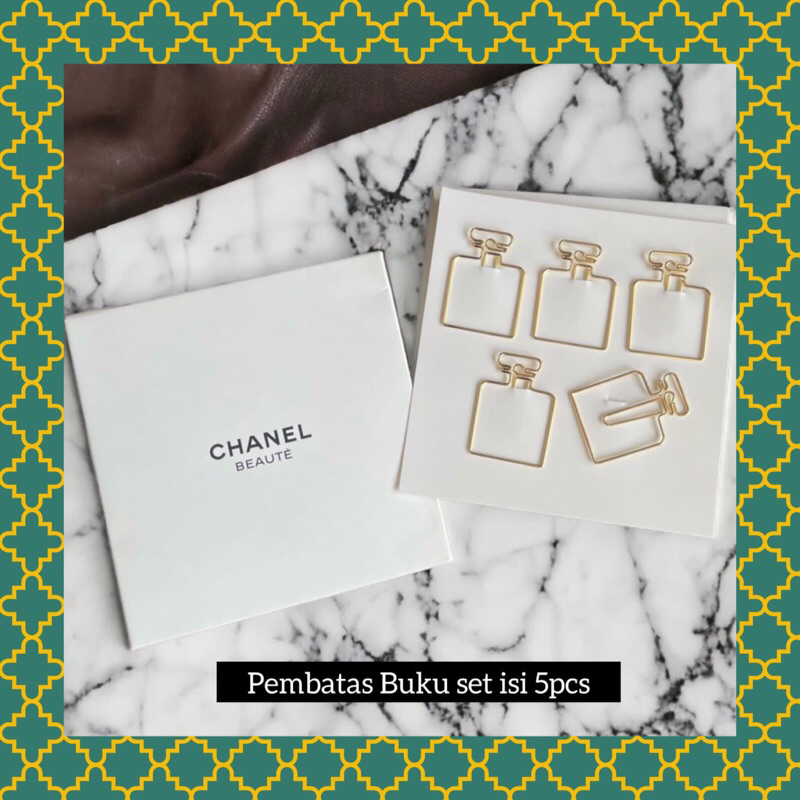 

Chanel Beaute Pembatas Buku satu set isi 5pcs Original Gift parfum