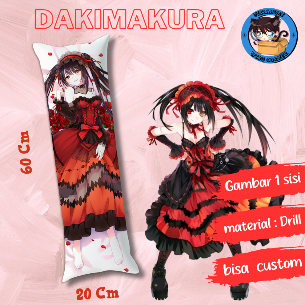 dakimakura / guling anime Date A live kurumi