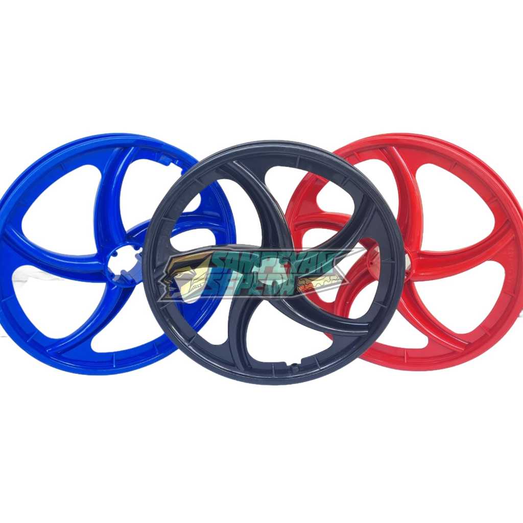 Velg Sepeda BMX 20 Inch Plastik Super CW Racing Bintang Sepasang Untuk Sepeda Bmx Anak Variasi
