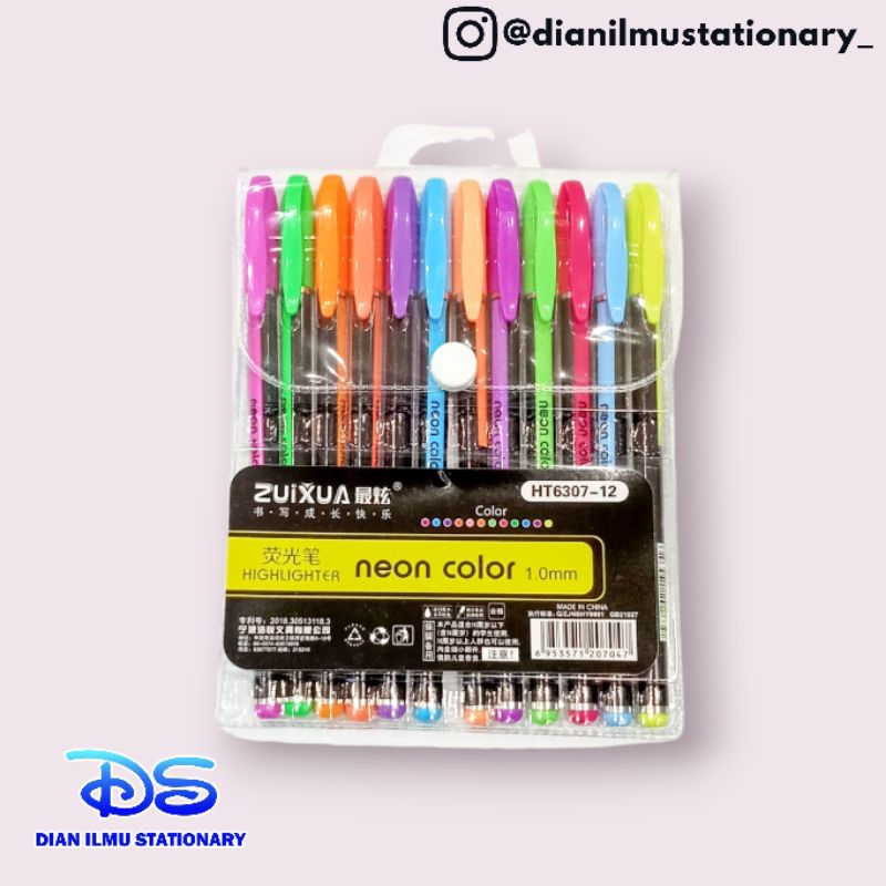 

Bolpen Warna Neon zuixua isi 12