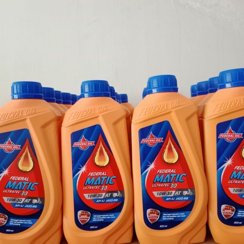 OIL OLI MESIN FEDERAL MATIC ORANGE 0,8 / 800 ML PELUMAS MESIN MATIK BEAT VARIO SPACY SCOOPY MIO FINO