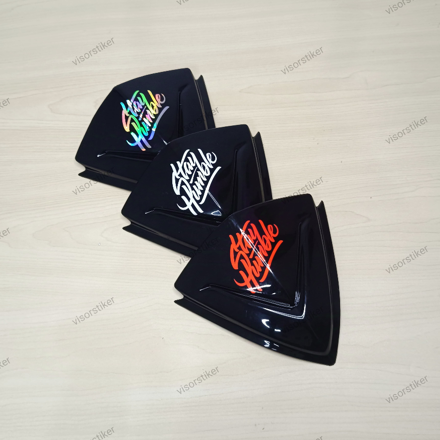 Visor beat karbu mio soul karbu sporty stiker stayhumble holo windshield beat lama logo hologram