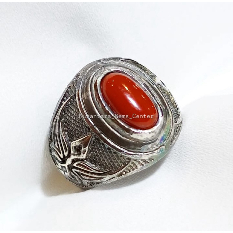 Cincin Batu Marjan Original Mesir Laut Merah | 100% Asli Natural