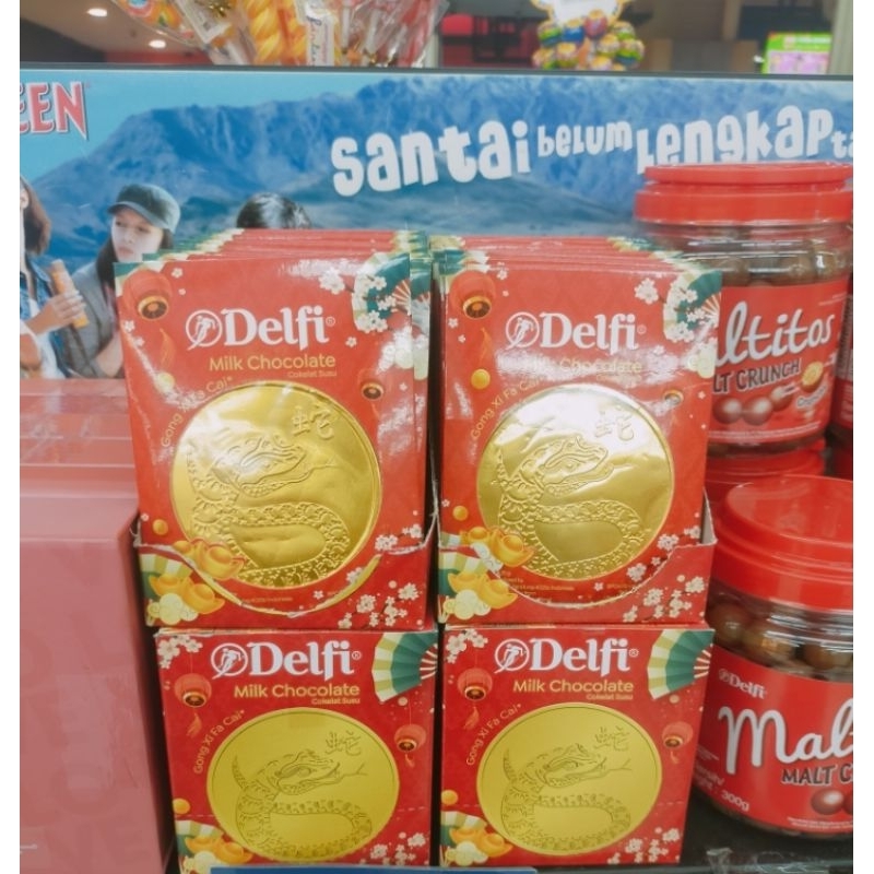 

Delfi Coklat cokelat koin coin Imlek big isi 20pcs(2box)