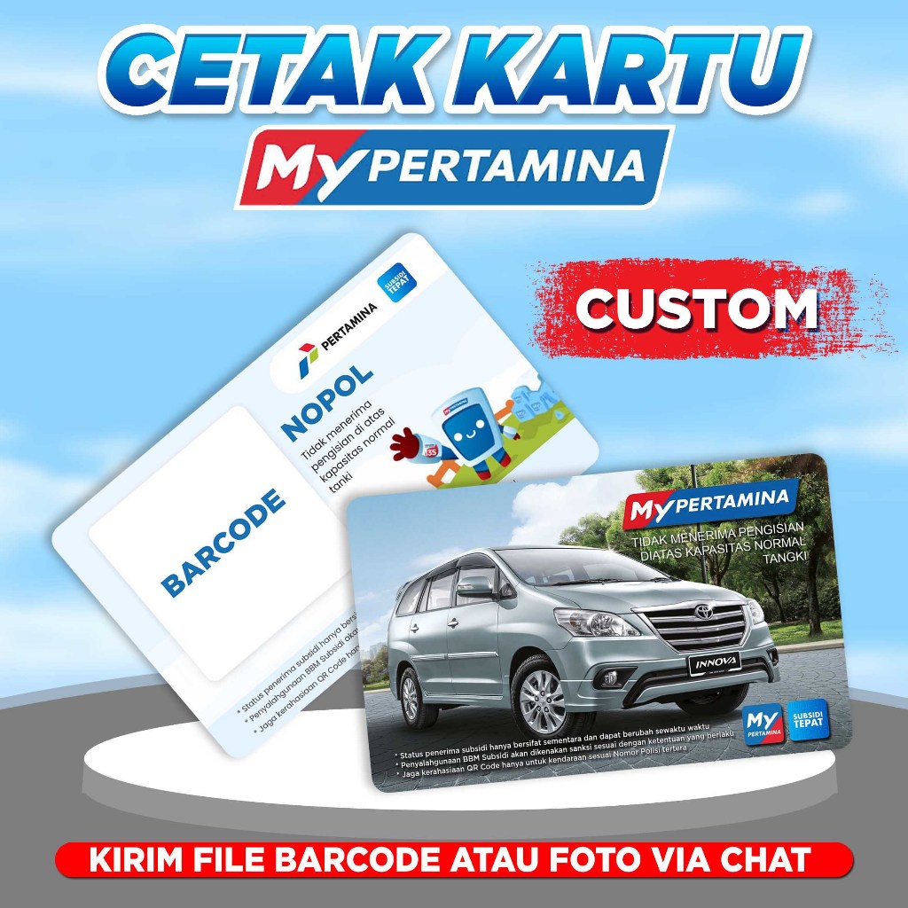 

Cetak Kartu My Pertamina CUSTOMS Bahan Pvc