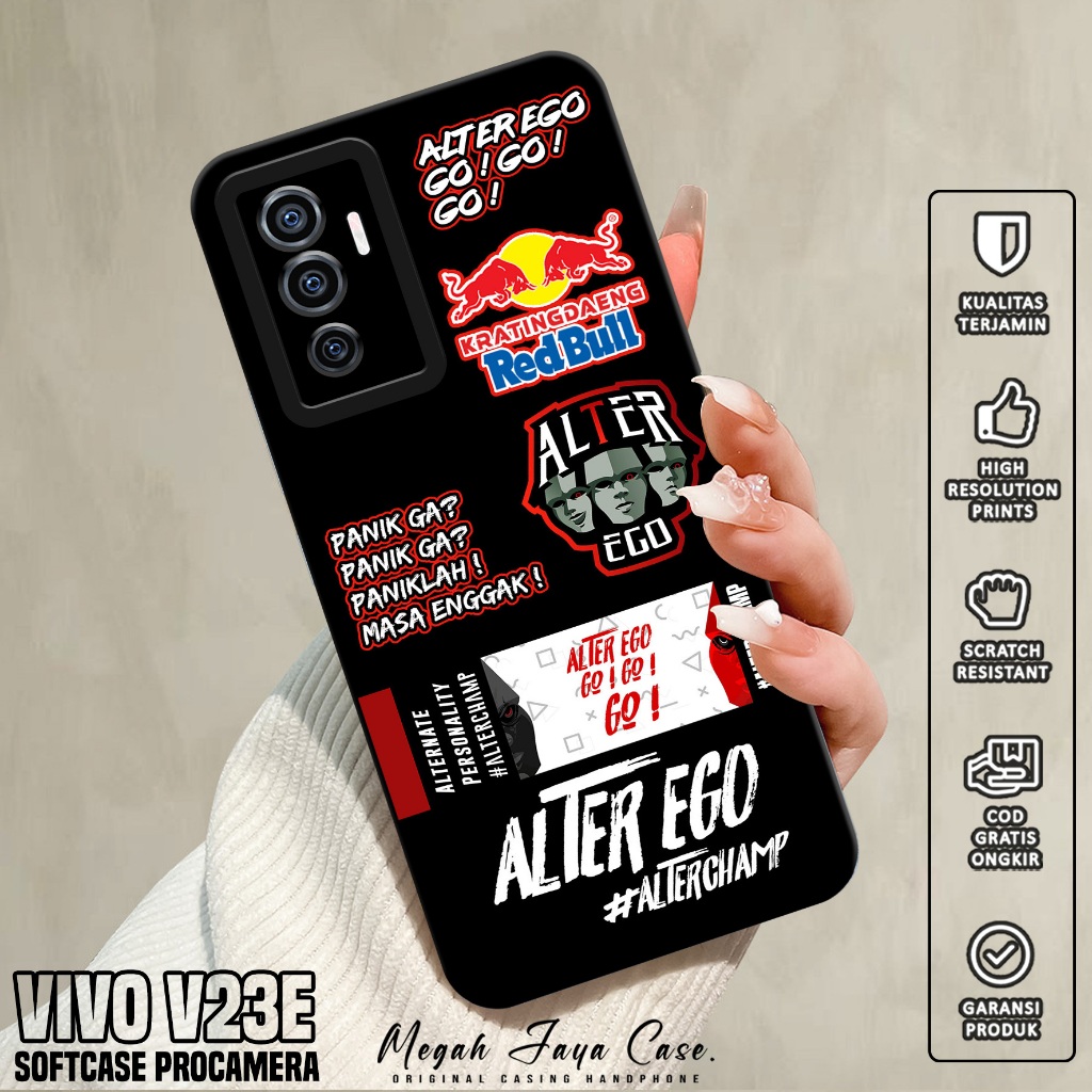 Softcase Hp VIVO V23E - Case Hp VIVO V23E Motif ESPRT - Softcase Pro Camera - Silikon Hp VIVO V23E -