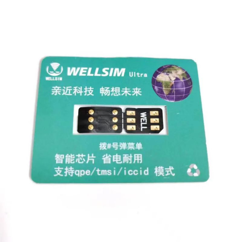 Sim Sticker/RSIM iPhone WELLSIM ULTRA Support New IOS 26 For iPhone Sim Lock