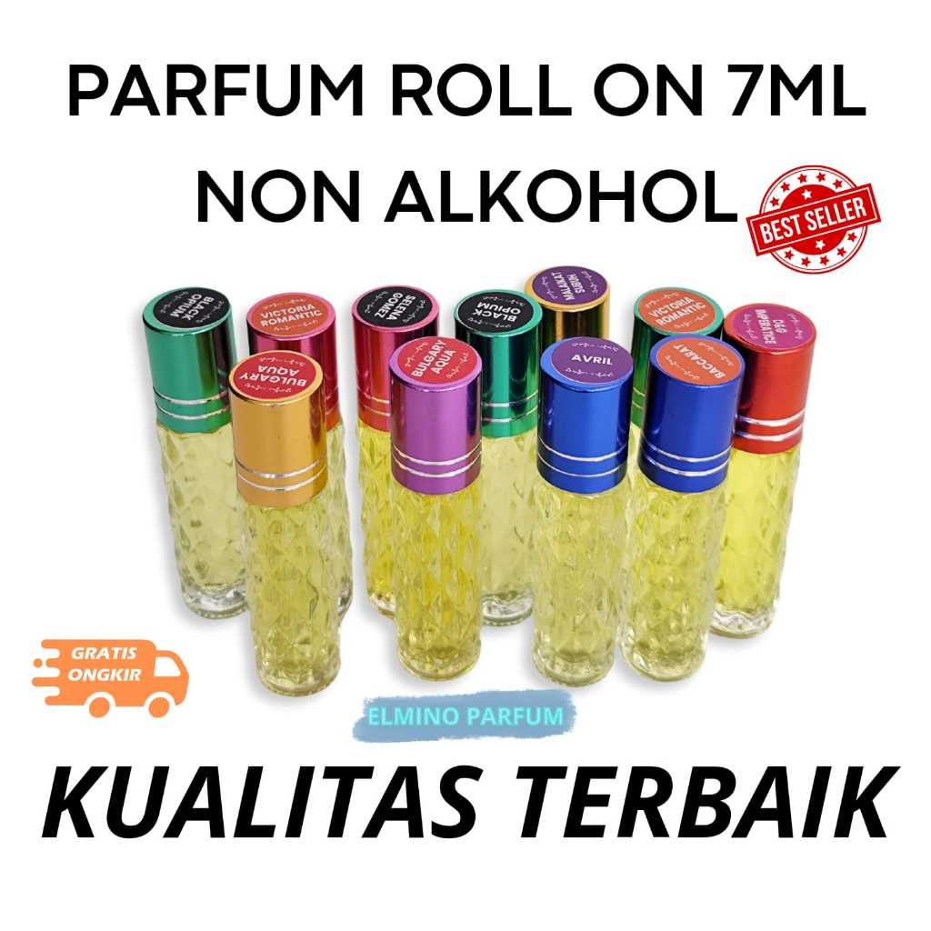 (7 ML) PARFUM ROLL ON BIBIT NON ALKOHOL 7 ML WANGI TAHAN LAMA