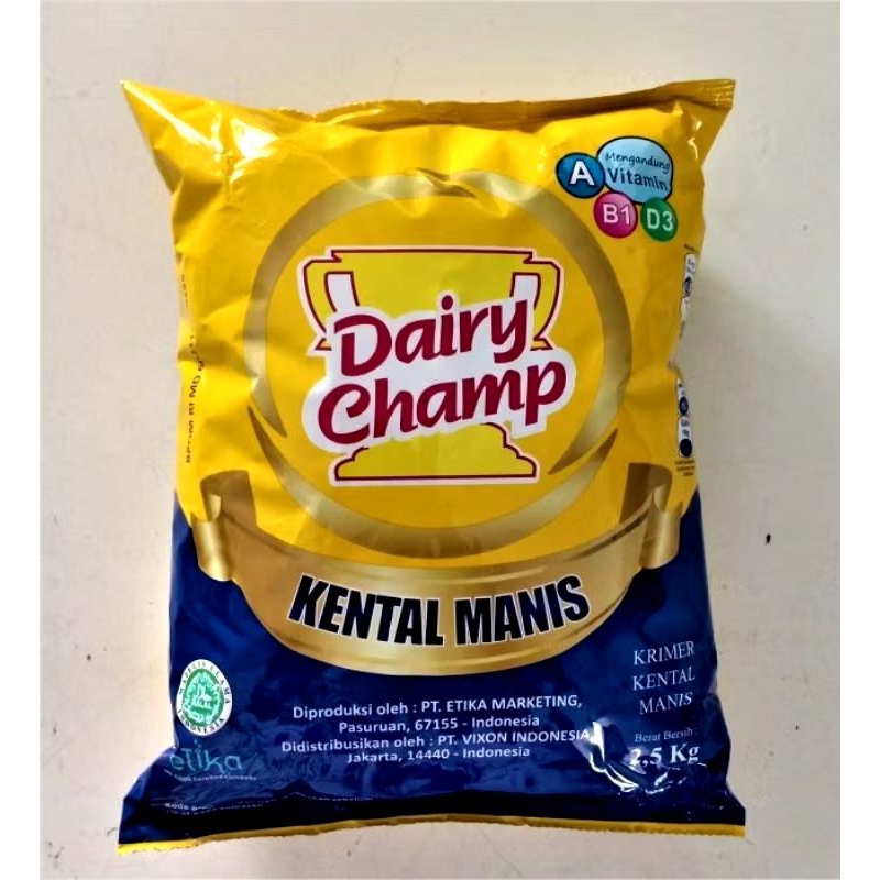 

susu kental manis SKM dairy champ 2,5 kg