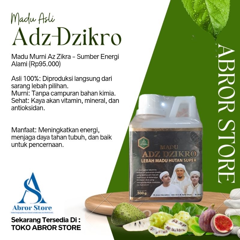 

Madu Asli Adz-Dzikro | Madu Manis Super Asli | Madu Hitam Pahit Asli | Ustadz Arifin Ilham