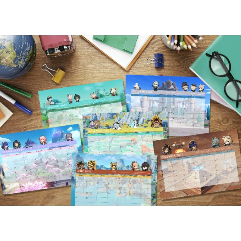 

Digital Calendar 2025 Genshin Impact | PDF & PNG