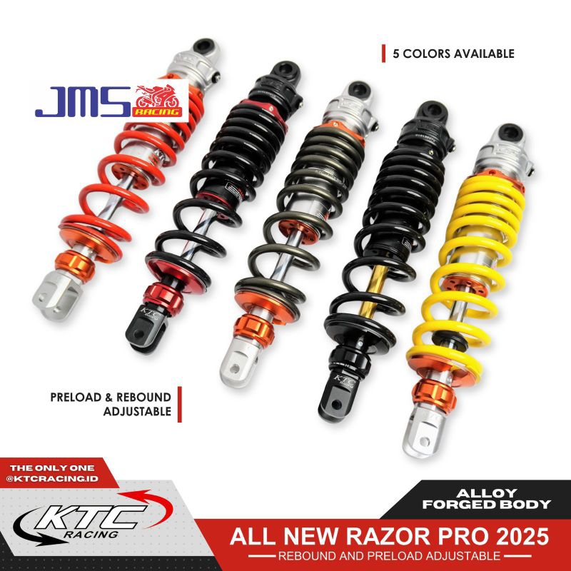 shock shockbreaker ktc racing new razor pro klik rebound fungsi side 305/330 mio scoopy vario125/150