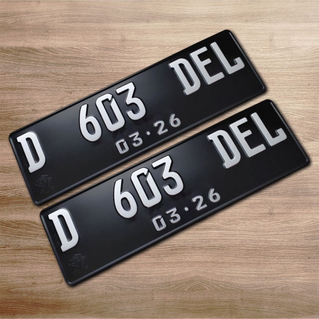 Plat Nomor Mobil - Font Baru