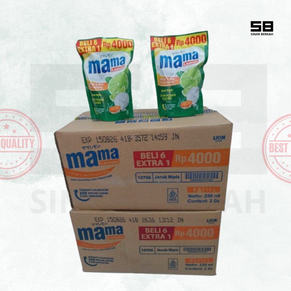 1 DUS MAMA LEMON 4000 ISI 24PCS - SINAR BERKAH
