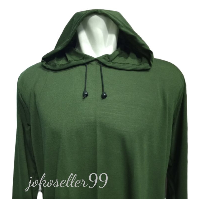 kaos Hoodie polos lengan panjang kaos basahan kaos tani kaos kerja