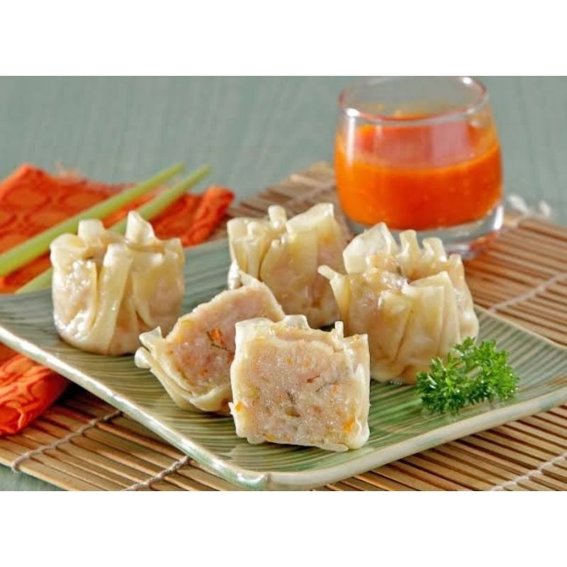 

Dimsum premium Full ayam kemasan 200gr Free sambal