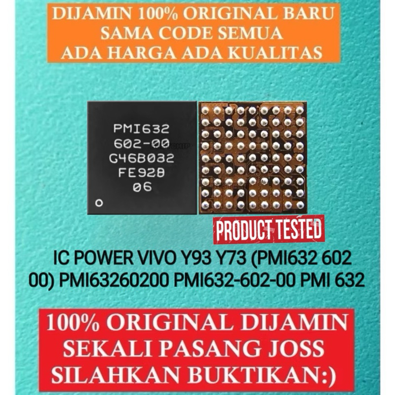 IC POWER VIVO Y93 Y73 (PMI632 602 00) PMI63260200 PMI632-602-00 PMI 632 Original Tested