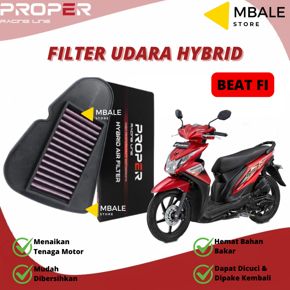 Filter Udara Proper Beat FI Original Hybrid Air Filter Proper Racing Line