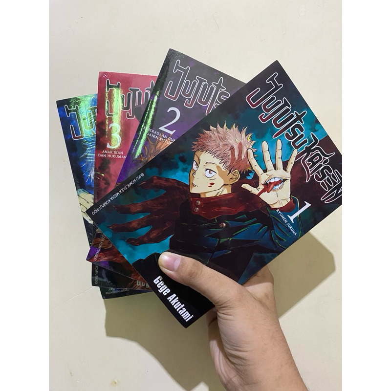 

Preloved Komik Manga Jujutsu Kaisen JJK Bahasa Indonesia volume 1, 2, 3, 4