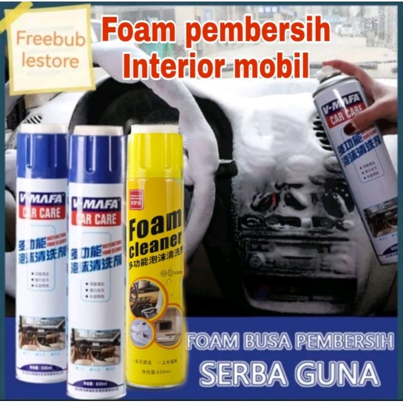 busa pembersih 650ml interior mobil Foam pembersih Interior mobil Foam cleaner
