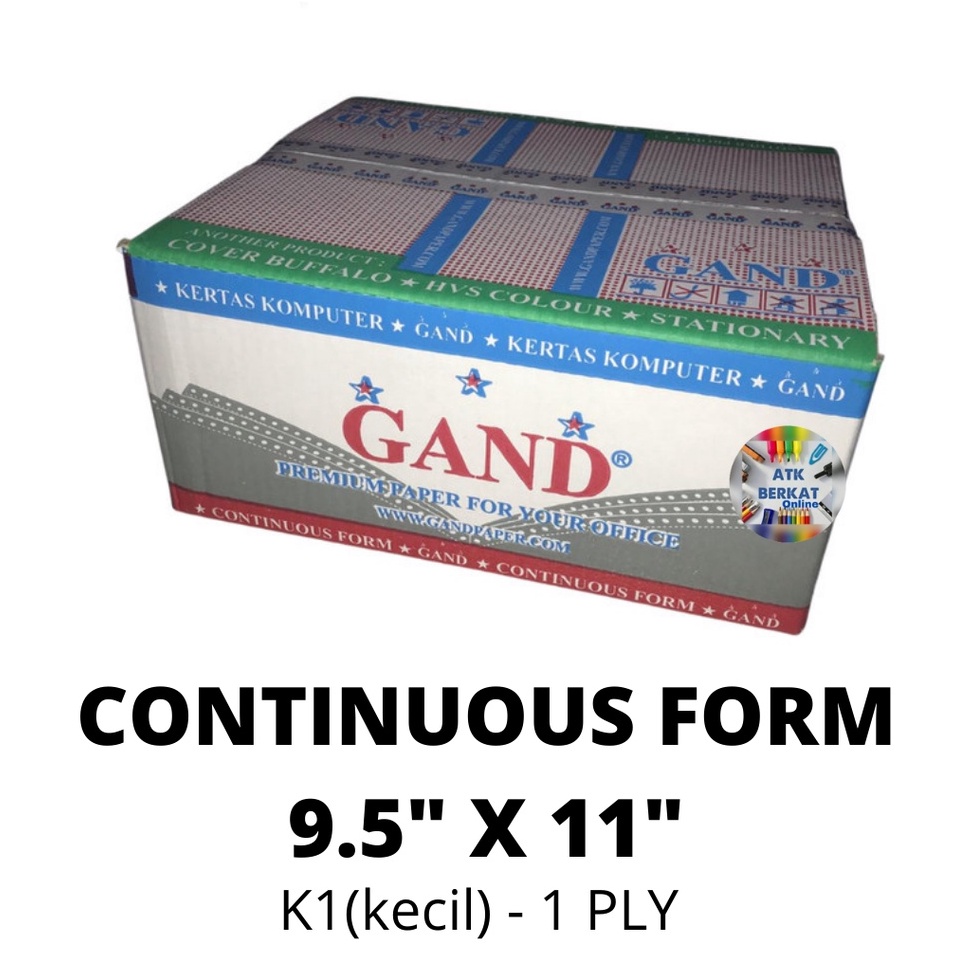 

Produk Keren continous form Kertas Print GAND K 1 PLY M8