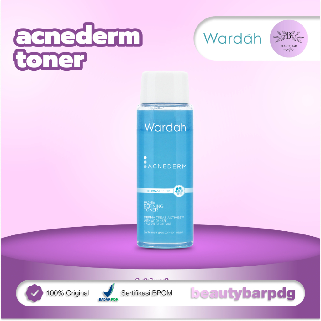 Wardah Acnederm Toner 100ml | Toner Jerawat Mencerahkan Kulit