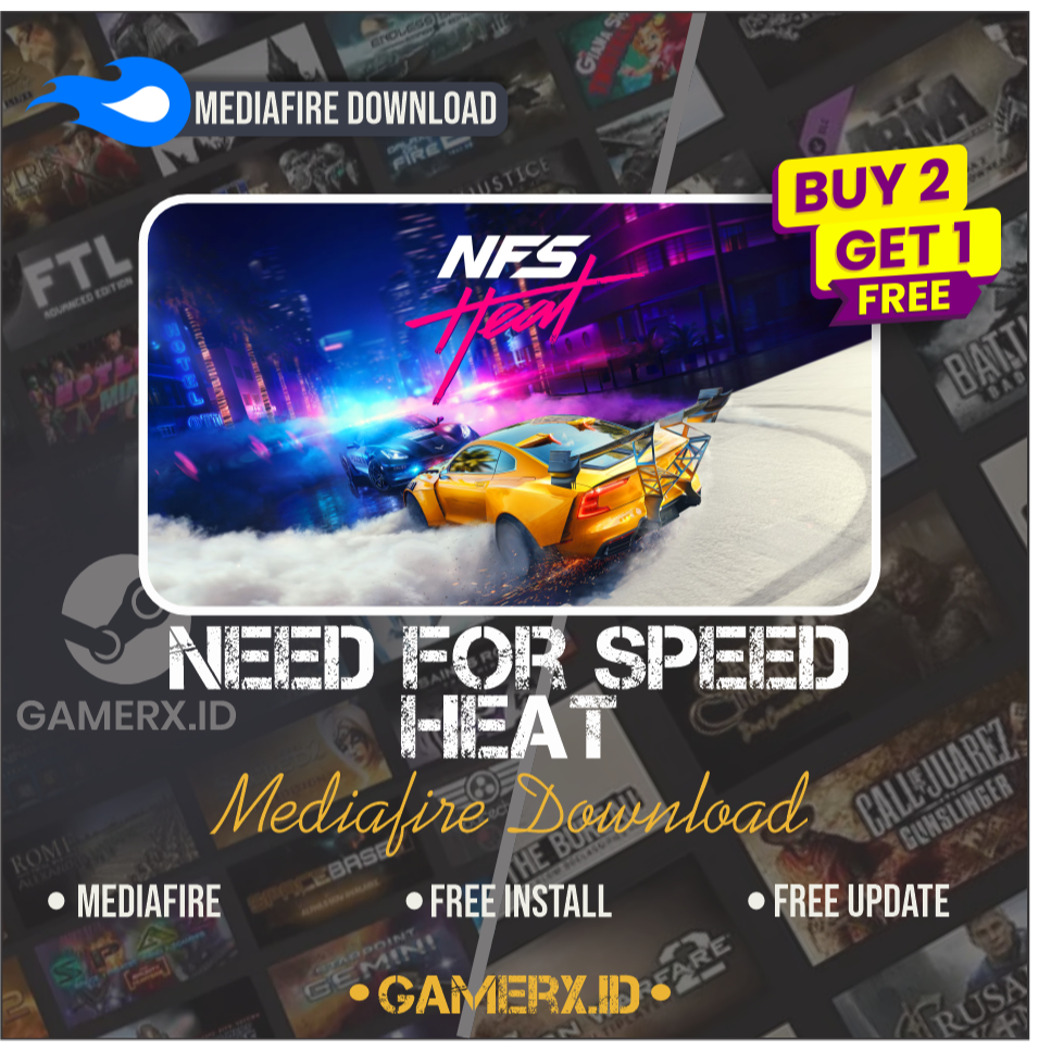 NEED FOR SPEED HEAT (MEDIAFIRE DOWNLOAD)  BUY 2 GET 1 + UPDATE TERBARU