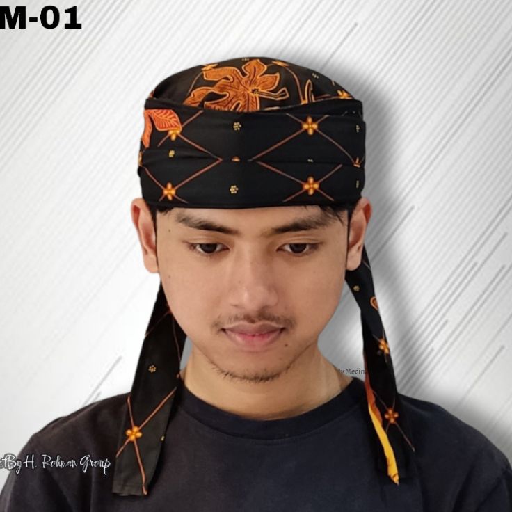 ikat kepala sunda blangkon udeng jawa bali blangkon sunan kalijaga motif hitam terbaru