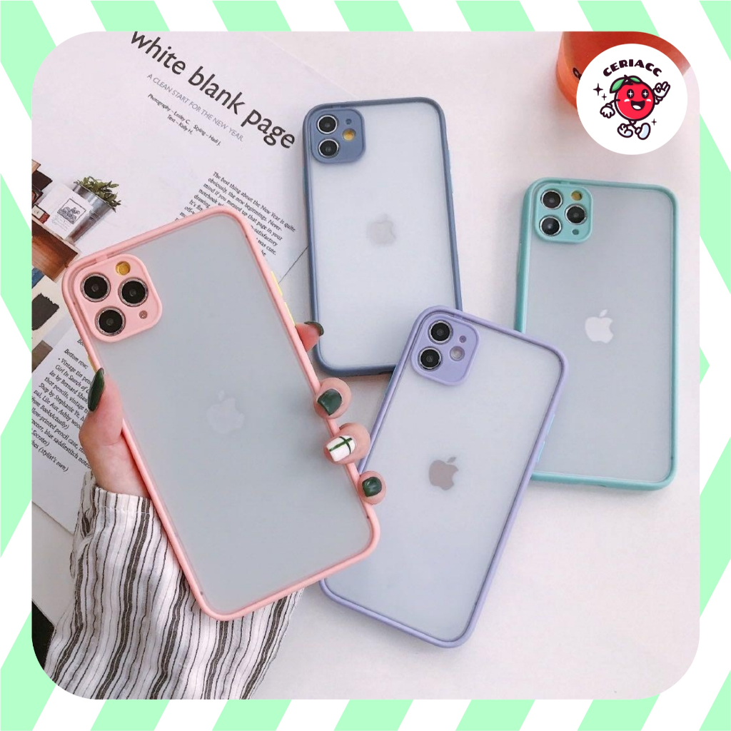 HYBRID Polos PASTEL aero case samsung a10 a21s m51 a01 j7 prime a03 a03 core A53 5G A13 4G m52 5g