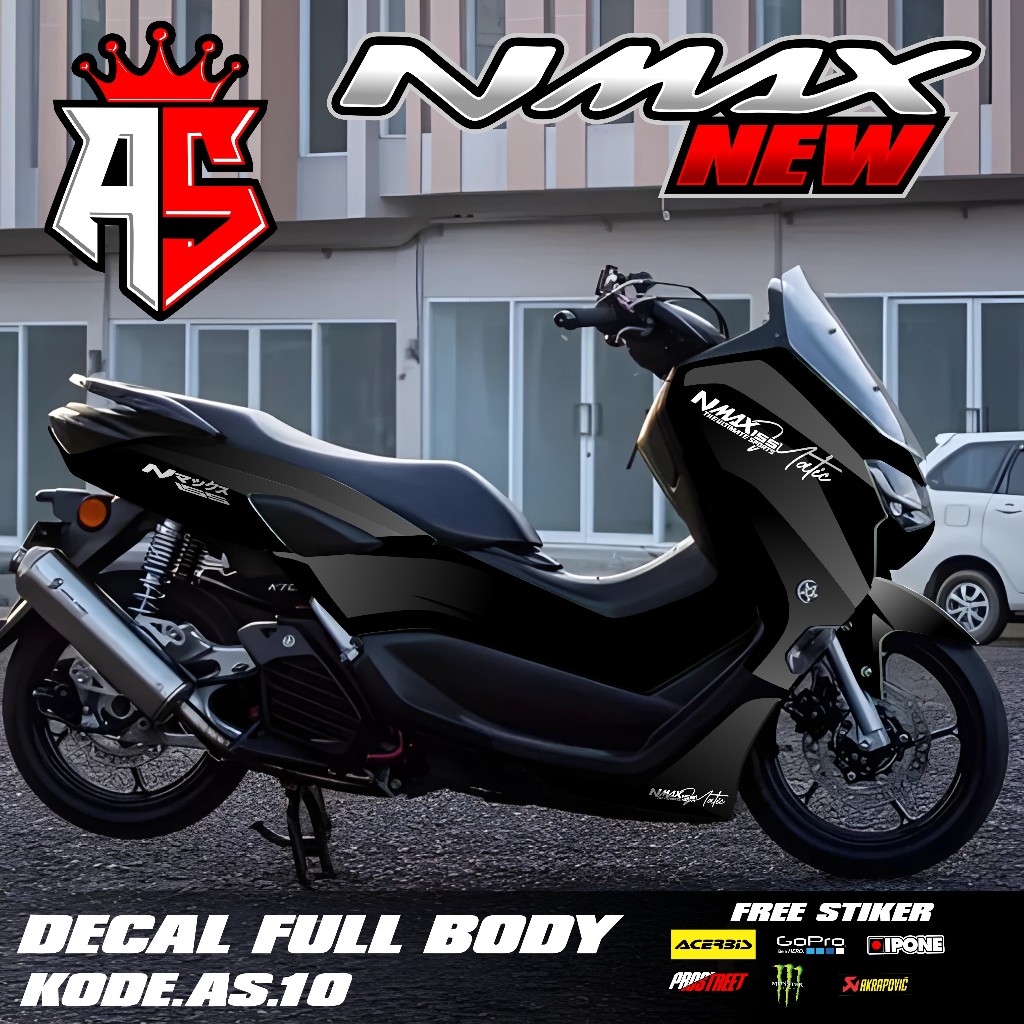 Decal Sticker FullBody Yamaha Nmax 155 New 2020 2021 2022 2023 2024 Sticker Decal Nmax New Desain Po