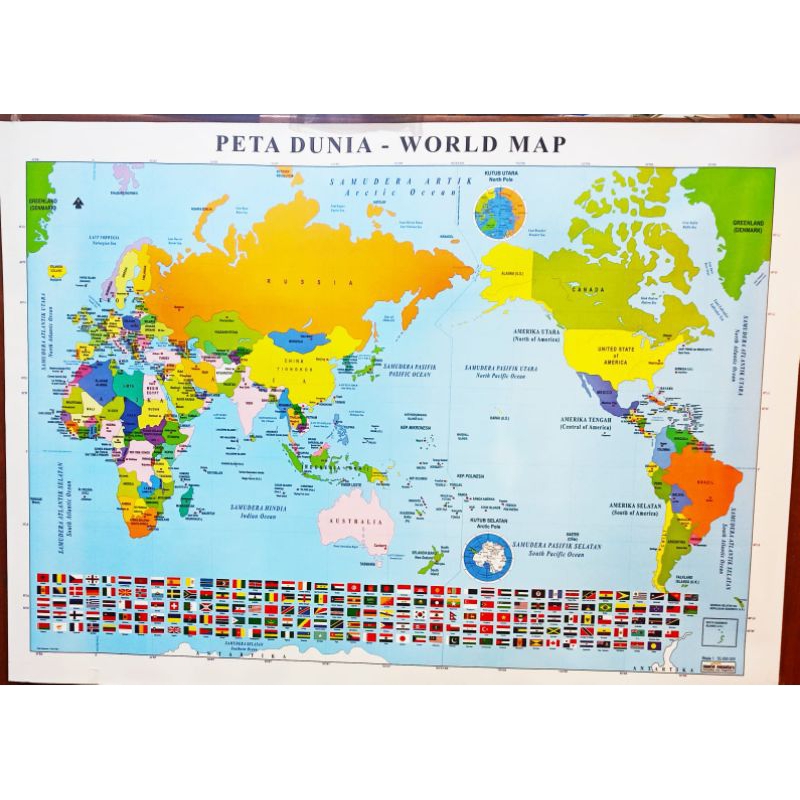 

Peta Dunia World map Lembaran