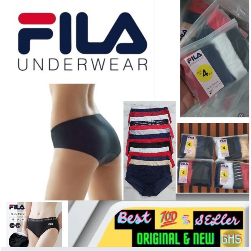 CD PANTY 1 BOX ISI 4 PCS WANITA FILA ORIGINAL  ORIGINAL