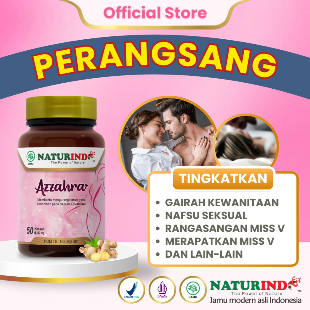 [BPOM] NATURINDO - AZZAHRA Obat Perangsang Wanita Ampuh Gairah Seksual Wanita Tahan Lama Sex