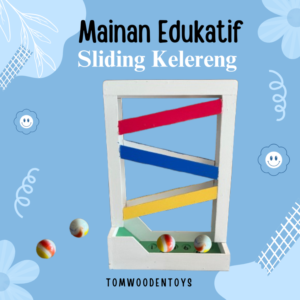 Mainan Edukatif Sliding Kelereng Mainan Anak TK PAUD