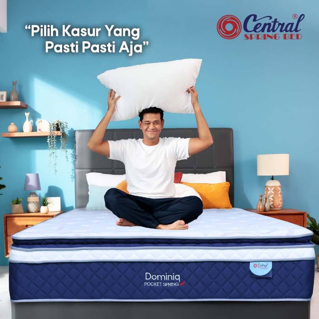 Kasur Springbed 160x200 Central Dominiq Pocket Bandung