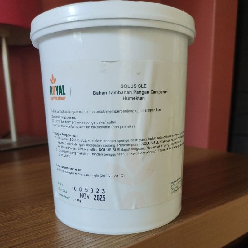 

SOLUS SLE bahan tambahan pangan campuran humektan