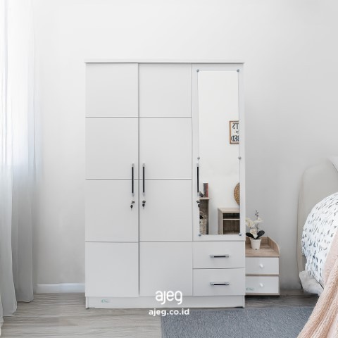 AJEG.CO.ID X PAKETKOS ALMARI 3 PINTU MINIMALIS