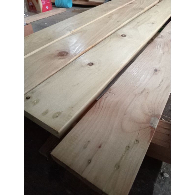 Kayu Jati Belanda Finishing Clear size 9x100cm