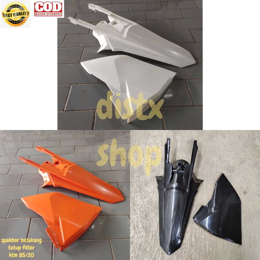 SPAKBOR BELAKANG+TUTUP FILTER KTM 85 2020 SLEBOR REAR FENDER KTM 85 2020 TRAIL SUPERMOTO MOTOCROSS