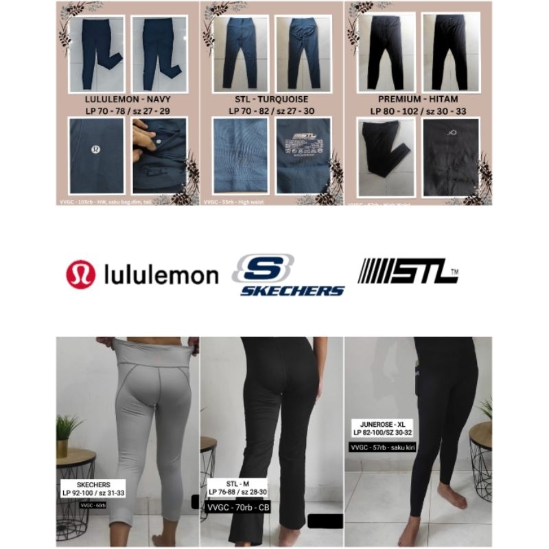 [BELOVED SHOP] BRANDED THRIFT LEGGINGS SPORT LULULEMON