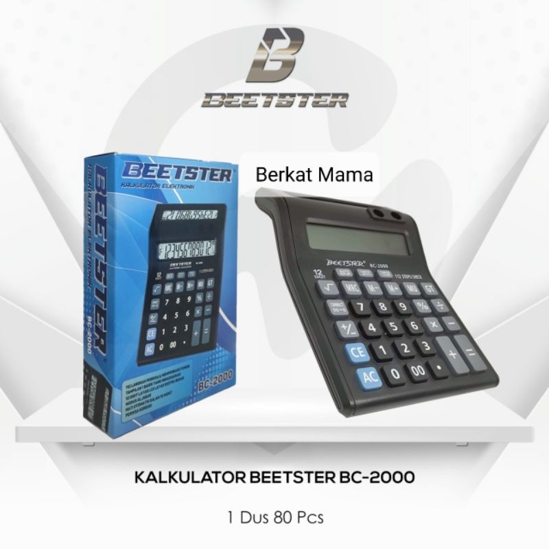 

Kalkulator Beetster 12 Digit (BC-2000) dan 16 Digit (BC-9616)