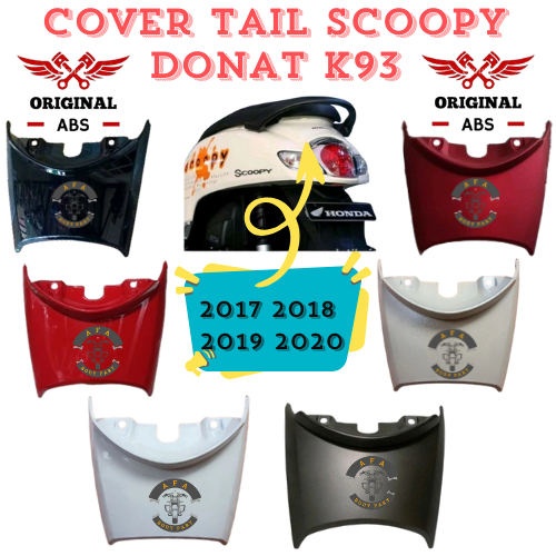 Cover Tail RR Center Sambungan Body Belakang Scoopy K93 FI ESP Donat 2017 2018 2019 2020 NON ORIGINA