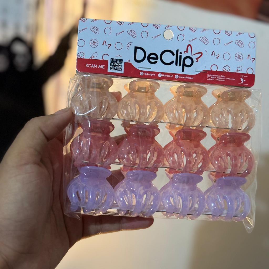 WONHEE - (SATUAN) Jedai Declip Gigi 5 Ukuran 3,5cm Jepit Poni Jepitan Rambut Anak Perempuan Kualitas