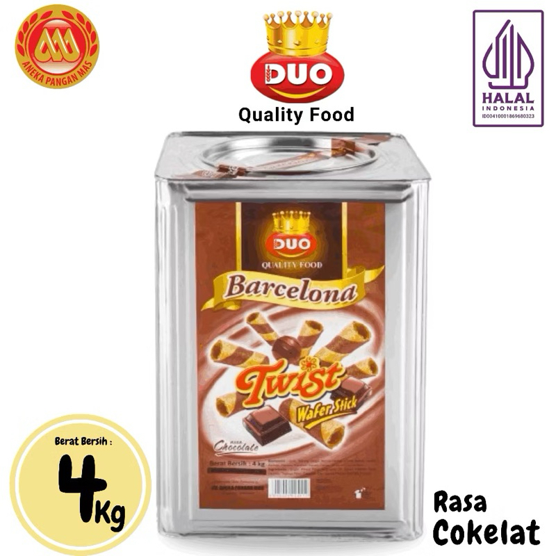 

1 KALENG (4 KG) ASTOR BARCELONA TWIST COKLAT