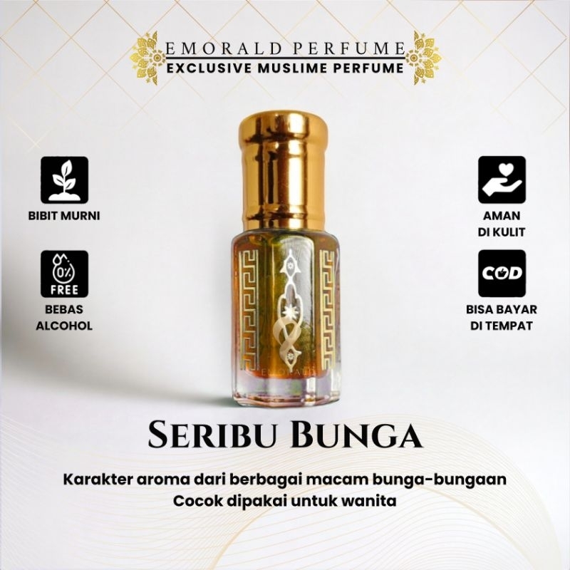 SERIBU BUNGA 1000 Bunga Parfum Original Bibit Murni Non Alcohol